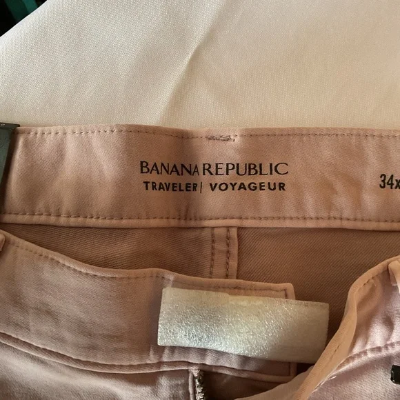 Banana Republic Traveler/Voyageur Slim Fit Rose/Taupe Jeans Size 34 x 30. NWT - Picture 4 of 9